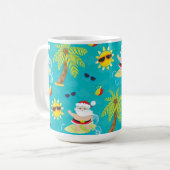 SCHATTIGE ZOMERSURFEN KERSTMIS SINTERKLAAS KOFFIEMOK (Voorkant links)