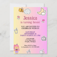 Schattige zomerverjaardagsfeestje