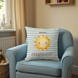 Schattige Zon Aquarel "Je Bent Mijn Zonneschijn" T Kussen