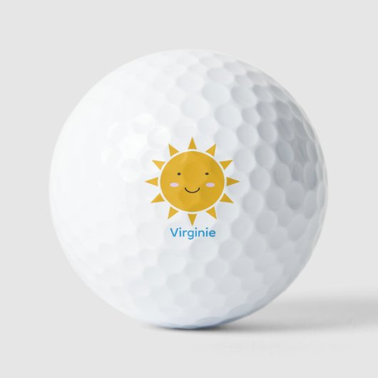 Schattige Zon Golfballen (Voorkant)