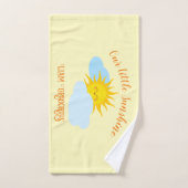 Schattige zon illustratie voor baby's en Kinderen Bad Handdoek (Handdoek)