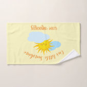 Schattige zon illustratie voor baby's en Kinderen Bad Handdoek (Handdoek)