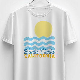 Schattige Zon & Zee Aanpasbaar met Uw Stad, Staat  T-shirt