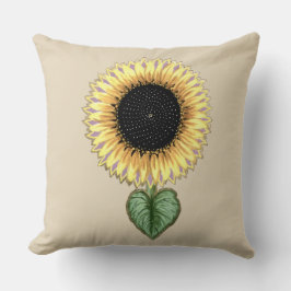 Schattige zonnebloem kussen