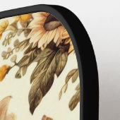 Schattige  Zonnebloem Varkenspatroon Pickleball Paddle (Links Detail)