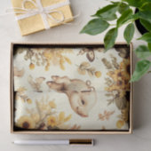 Schattige  Zonnebloem Varkenspatroon Tissuepapier (Geschenk)