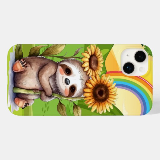schattige zonnebloempjes Case-Mate iPhone case (Achterkant (horizontaal))