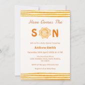 Schattige zonneschijn hier komt het Son Baby showe Kaart (Voorkant)