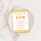 Schattige zonneschijn hier komt het Son Baby showe Kaart