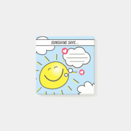 Schattige Zonneschijn Zegt Invulbeloning Voor Kind Post-it® Notes