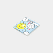 Schattige Zonneschijn Zegt Invulbeloning Voor Kind Post-it® Notes (Schuin)