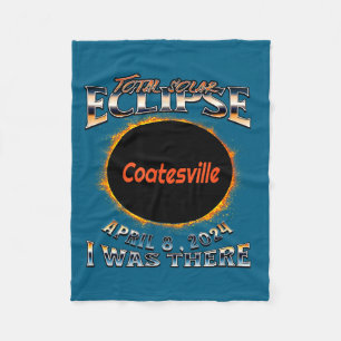 Schattige zonsverduistering Coatesville Indiana Da Fleece Deken