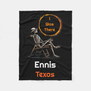 Schattige zonsverduistering Ennis Texas Daar Fleece Deken