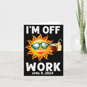Schattige Zonsverduistering Zon Uit Werk Kaart