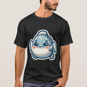 Schattige Zonvis Sticker – Aardige Mola Mola Chibi T-shirt