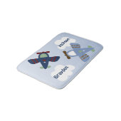 Schattige Zoom Zoom Airplanes Bath Mat (Gekanteld)