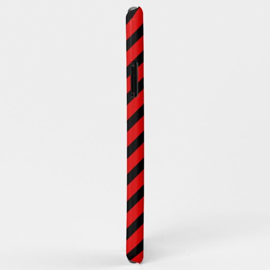 Schattige zwart en rood patroon Case-Mate iPhone case (Achterkant/rechts)