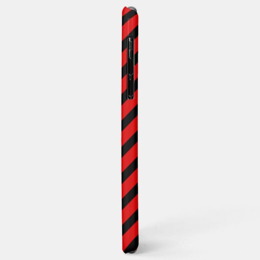 Schattige zwart en rood patroon Case-Mate iPhone case (Achterkant/links)