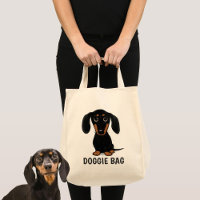 Schattige Zwart en Tan Dachshund Wiener Dog Doggie