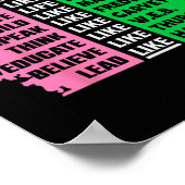 Schattige Zwart Geschiedenis Maand aka Fun T-shirt Poster (Hoek)