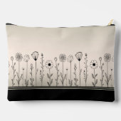 Schattige Zwart/Groen Ombre Bloem Doodles Bruidsme Etui (Achterkant)