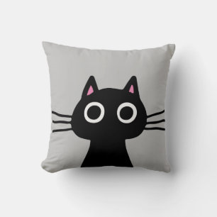 Schattige zwart Kat   Eigenzinnige Pet Cat Lover's Kussen