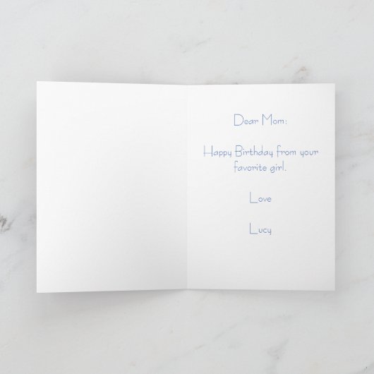 Schattige Zwart Kat Verjaardag Wenskaart Kaart (Binnen)