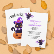 Schattige Zwart Katten Custom Halloween Party