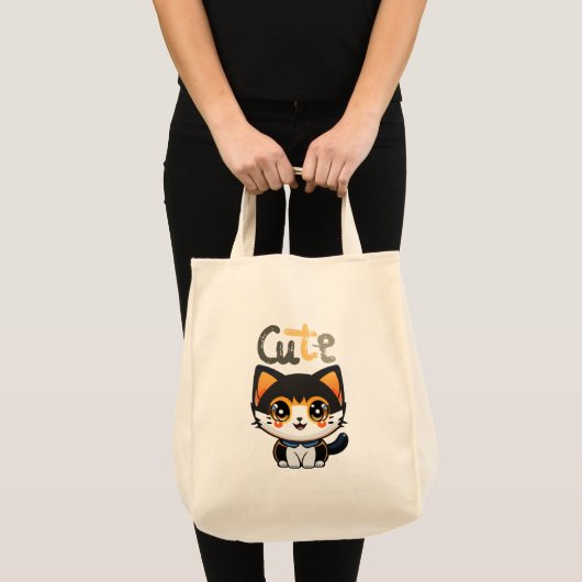 Schattige zwart kattenontwerp| Kattenliefhebbers | Tote Bag