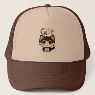 Schattige zwart kattenontwerp  Kattenliefhebbers   Trucker Pet