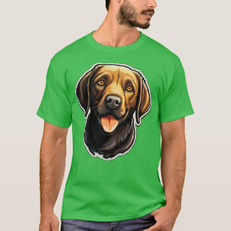 Schattige Zwart Labrador Hondenchocolade Labradors T-shirt