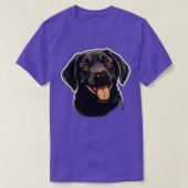 Schattige Zwart Labrador Hondenchocolade Labradors T-shirt (Design voorkant)