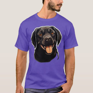 Schattige Zwart Labrador Hondenchocolade Labradors T-shirt