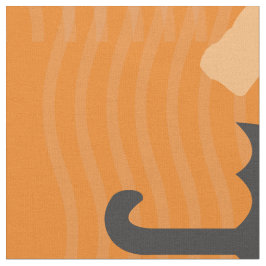 Schattige zwart paraplupatroon monogram stof