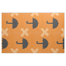 Schattige zwart paraplupatroon monogram stof