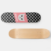 Schattige zwart skateboard. persoonlijk skateboard (Horizontaal)
