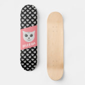 Schattige zwart skateboard. persoonlijk skateboard (Voorkant)
