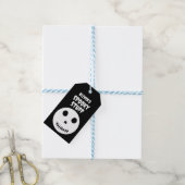 Schattige zwart spooky spul Kinder halloween sched Cadeaulabel (Met Touw)