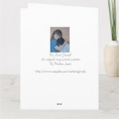 Schattige zwart-wit akita knuffelen beste vriend kaart (Achterkant)