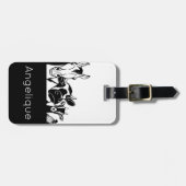 Schattige zwart-wit boerderijdieren Bagagelabel (Voorkant horizontaal)