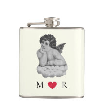 Schattige  Zwart Wit Cherub Angel Partner