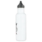 Schattige  Zwart Wit Cherub Angel Partner Waterfles (Rechts)