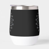Schattige zwart-wit dot art patroon (Rechts)