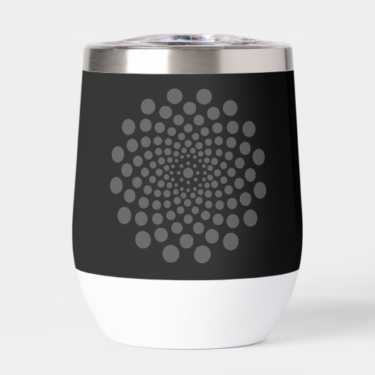 Schattige zwart-wit dot art patroon (Voorkant)