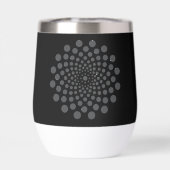 Schattige zwart-wit dot art patroon (Achterkant)