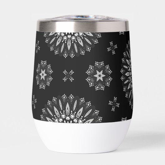 Schattige zwart-wit dot art patroon (Voorkant)