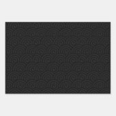 Schattige zwart wit glitter Sinaasappel pompoen ha Inpakpapier Vel (Voorkant)