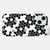 Schattige zwart-wit hexadecimale datapatronen Case-Mate iPhone case (Achterkant (horizontaal))