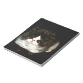 Schattige zwart wit kitten notitieblok (Linkerzijde)