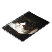 Schattige zwart wit kitten notitieboek (Linkerzijde)